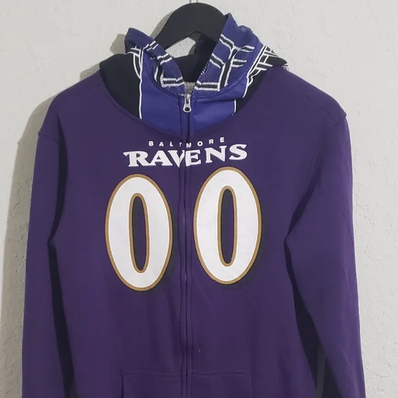 Youth NFL Baltimore Ravens Full Zip Hoodie - Picture 1 of 7